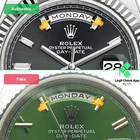 how to spot a fake rolex day date|rolex day date homage.